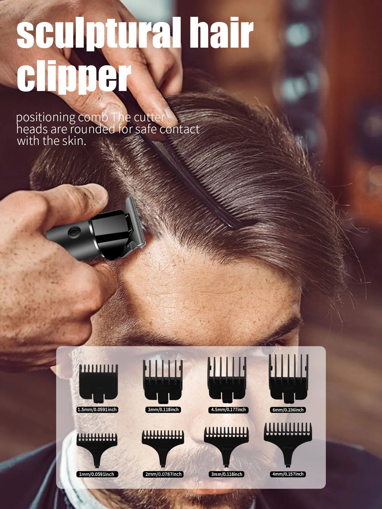 Hiena Professional Hair Clipper Kit – Electric Trimmer with LCD Display