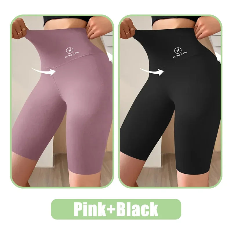 Women’s High-Waist Gym Shorts – Push-Up Fitness & Yoga Shorts