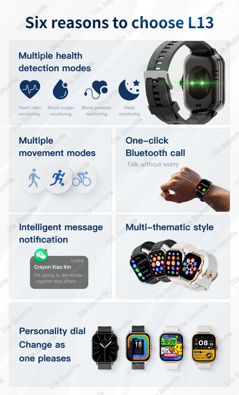 1.83″ Smart Watch – Full Touch Fitness Tracker with Bluetooth Call