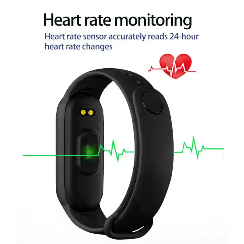 M6 Smart Watch – Fitness Bracelet with Heart Rate & BP Monitor