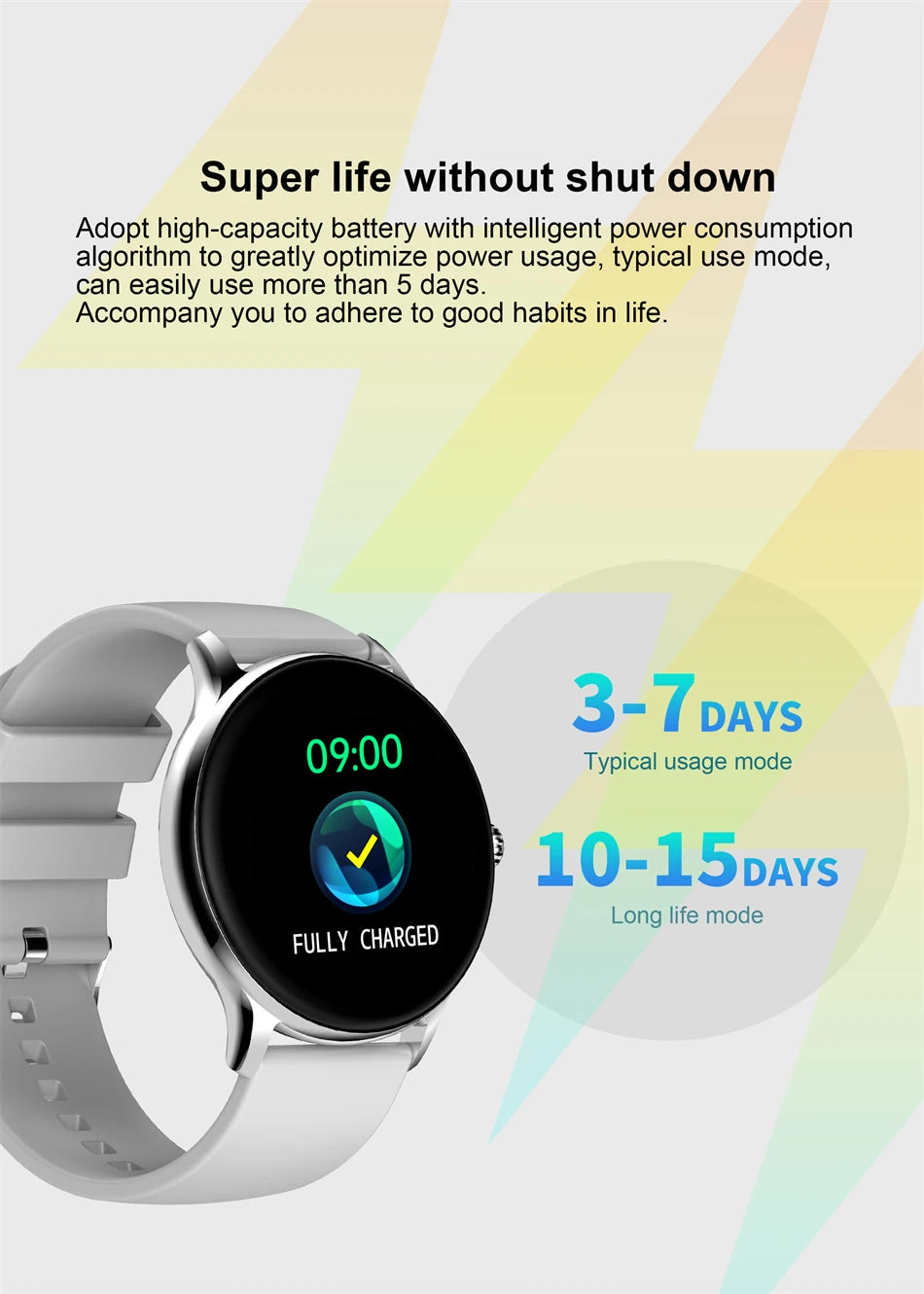 LIGE Women Smart Watch – Fitness Tracker & Heart Rate Monitor