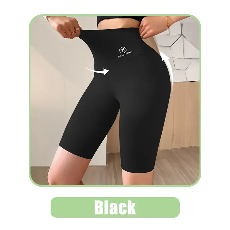 Women’s High-Waist Gym Shorts – Push-Up Fitness & Yoga Shorts
