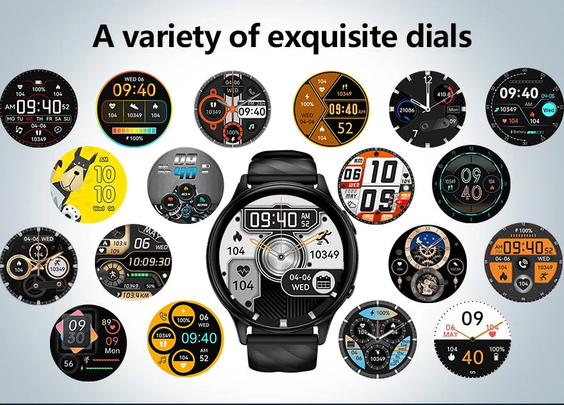 KUMI GW5 Smart Watch – 1.39″ HD Fitness Tracker with SpO2