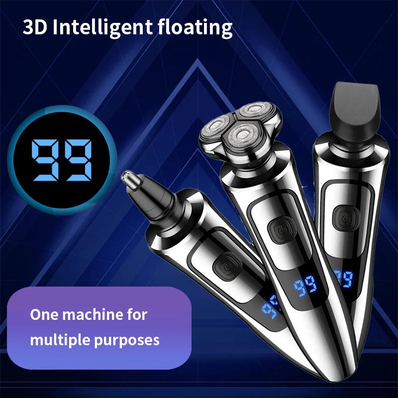 Rechargeable 3D Floating Electric Shaver for Men