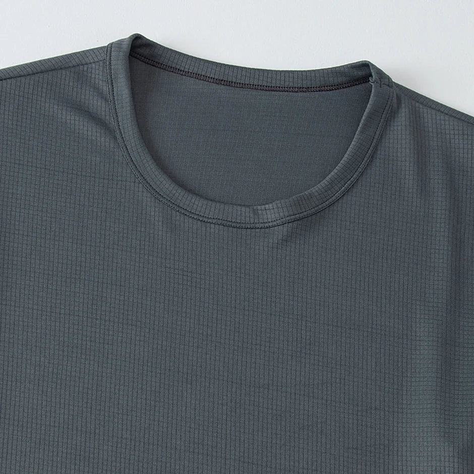 1/5 Pcs Men's Solid Color Waffle Sports Short Sleeve Fitness Running Jogging Base Clothes Joker Comfort License Training Shirt