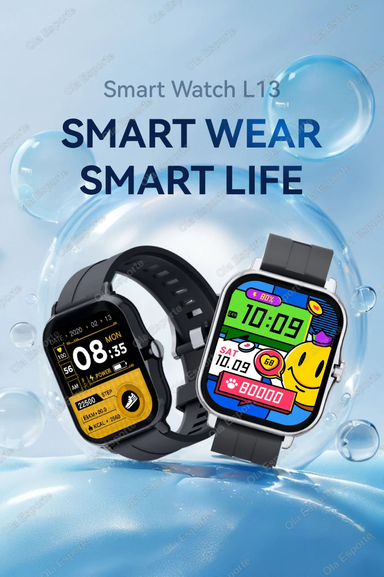 1.83″ Smart Watch – Full Touch Fitness Tracker with Bluetooth Call