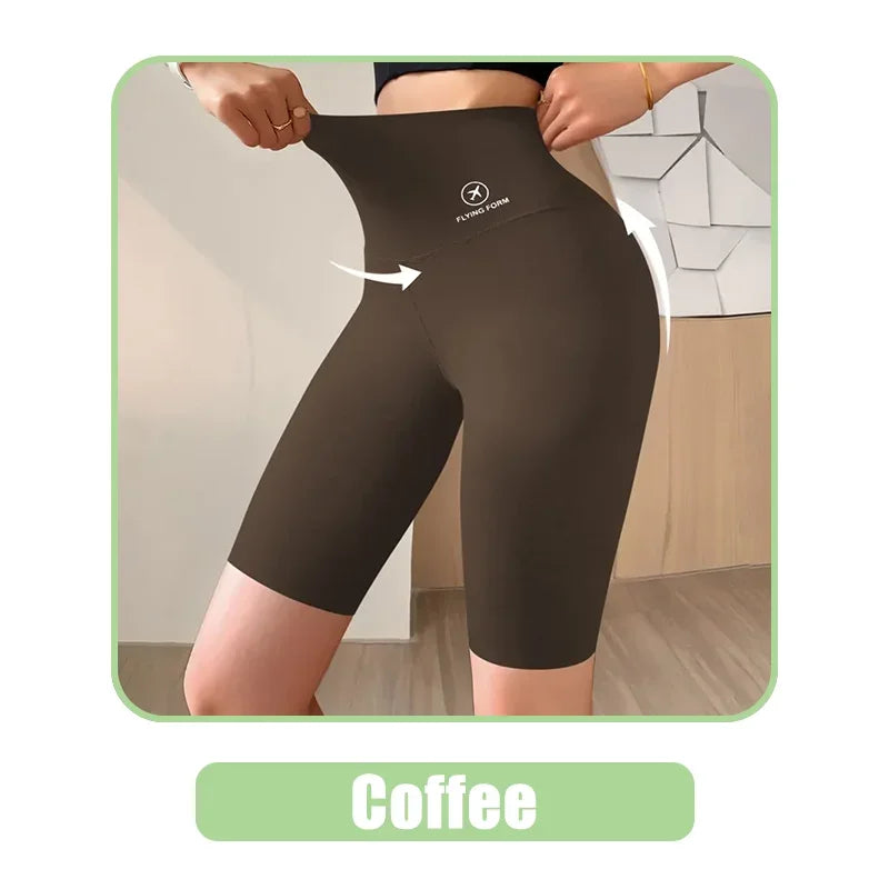 Women’s High-Waist Gym Shorts – Push-Up Fitness & Yoga Shorts
