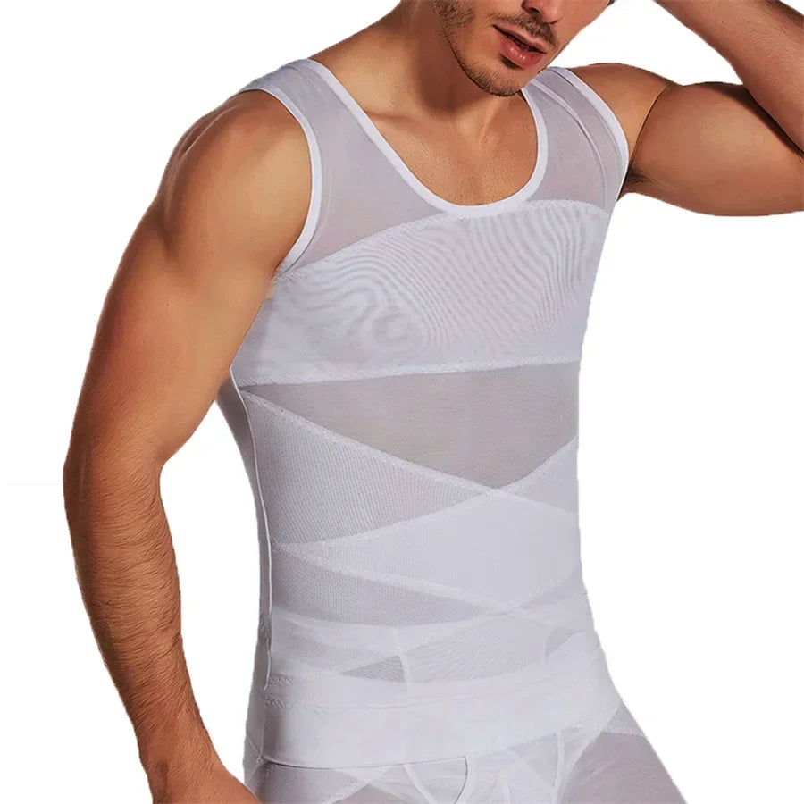 Men’s Compression Sports Vest – Sleeveless Fitness Base Layer