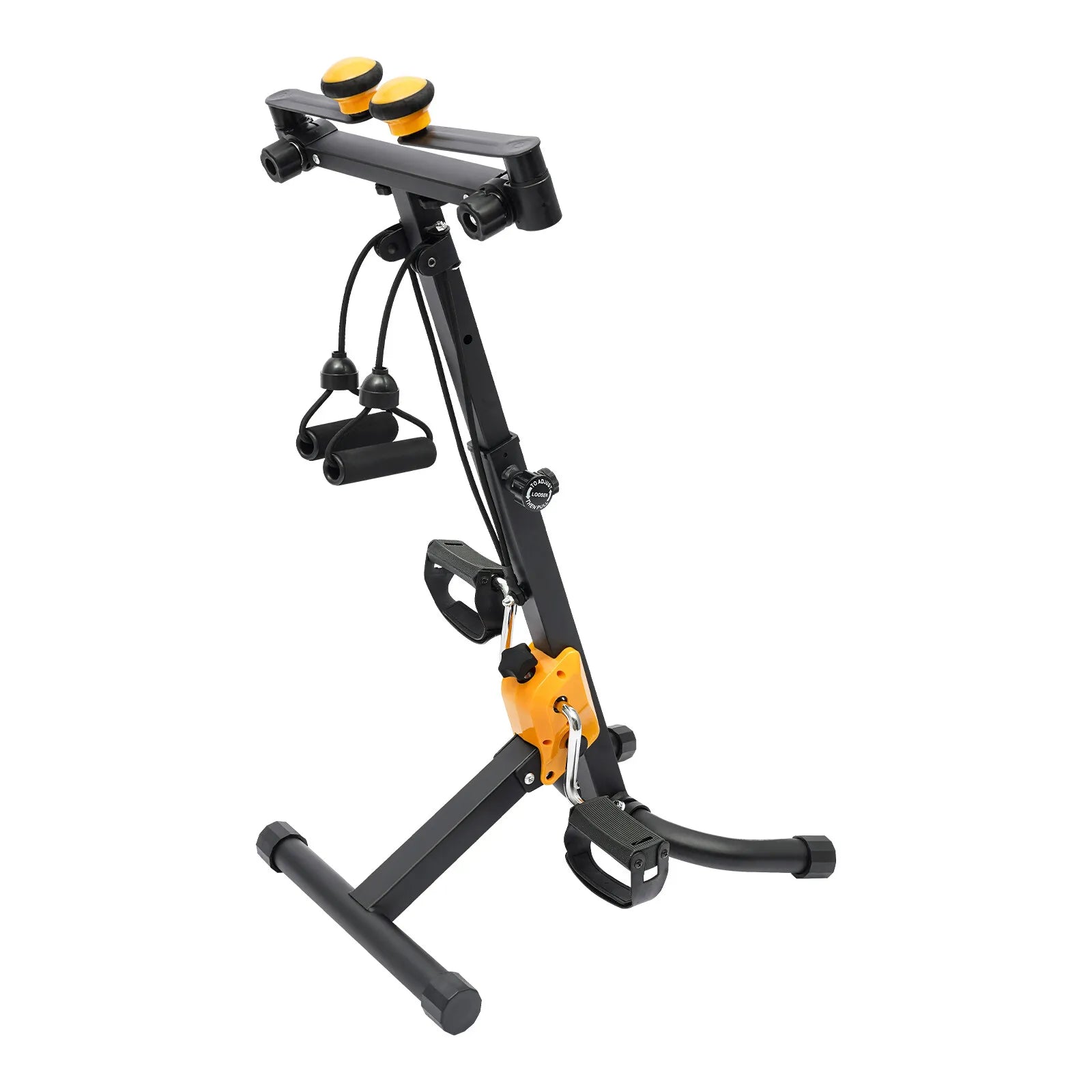 Foldable Pedal Exerciser Bike for Seniors for Total Body Home Foldable Adustable Rehab Fitness Equipment for Elderly