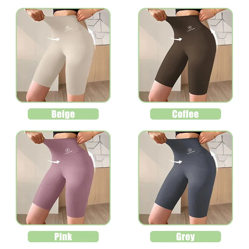 Women’s High-Waist Gym Shorts – Push-Up Fitness & Yoga Shorts