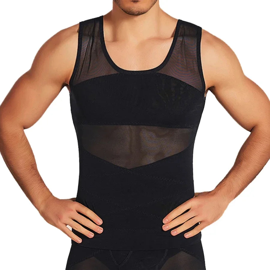 Men’s Compression Sports Vest – Sleeveless Fitness Base Layer