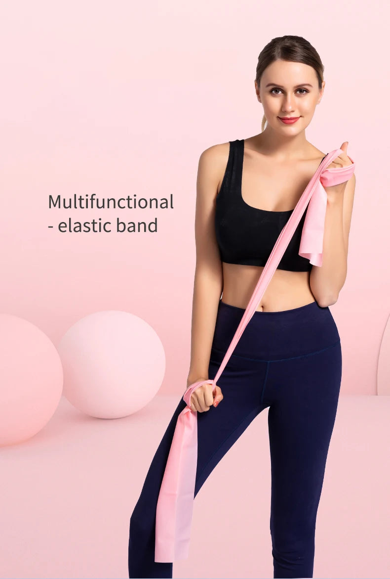 Yoga & Pilates Elastic Resistance Band – 150cm Natural Rubber Fitness Band