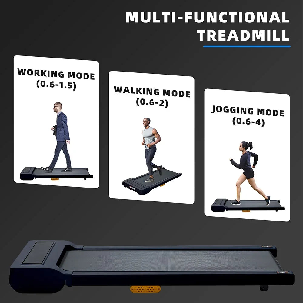 High-Efficiency Brushless Motor Treadmills with LED Display and Countdown Modes, Supports 275lbs Capacity,Ideal for Home Fitness