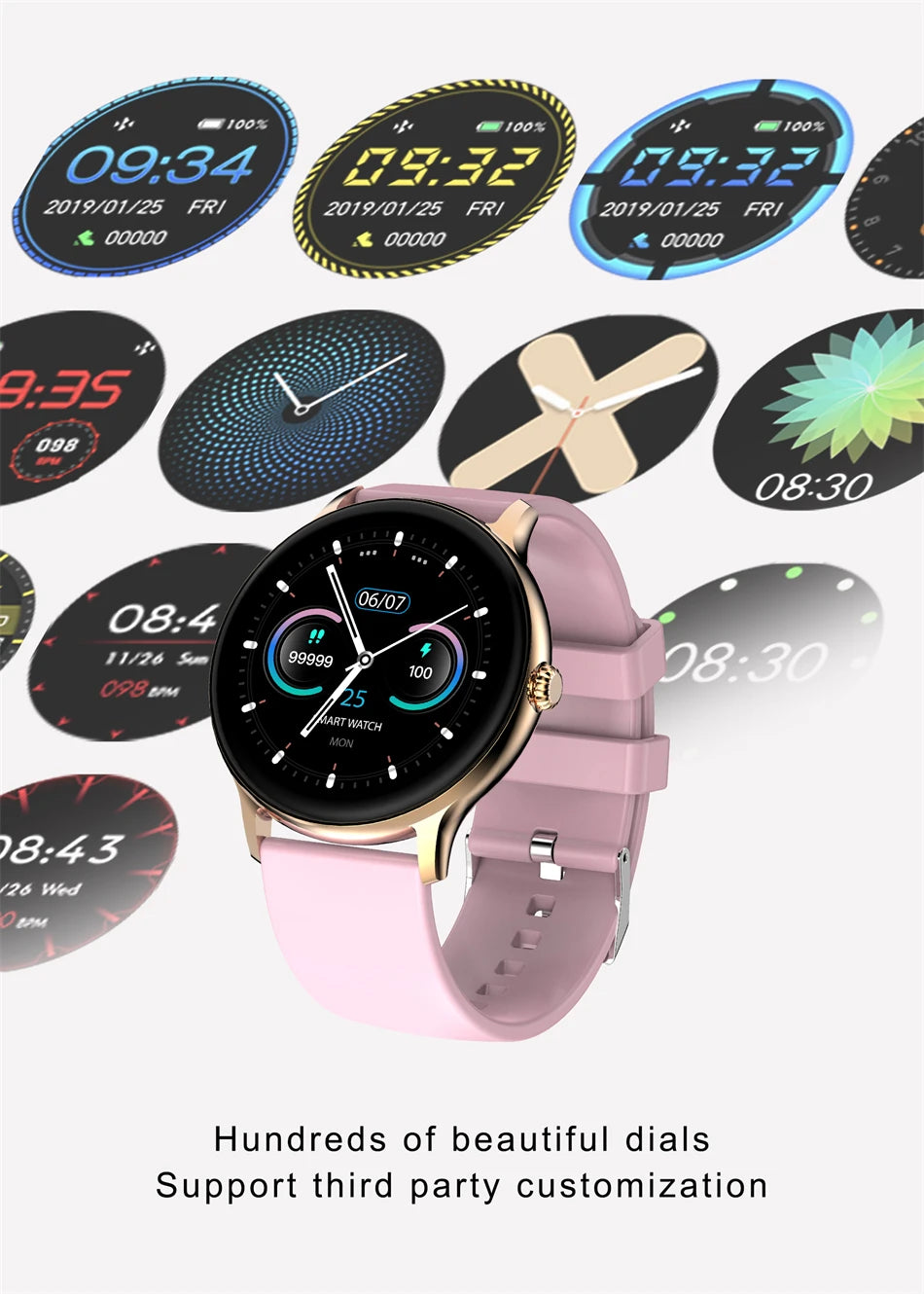 LIGE Women Smart Watch – Fitness Tracker & Heart Rate Monitor