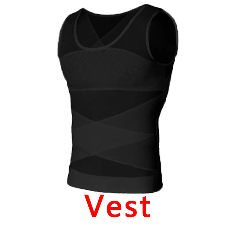 Men’s Compression Sports Vest – Sleeveless Fitness Base Layer