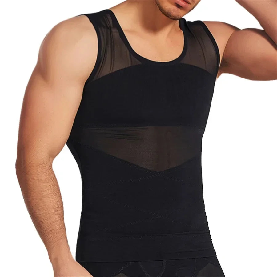 Men’s Compression Sports Vest – Sleeveless Fitness Base Layer