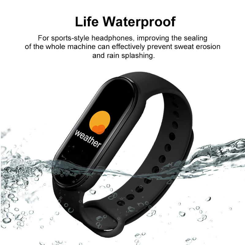 M6 Smart Watch – Fitness Bracelet with Heart Rate & BP Monitor