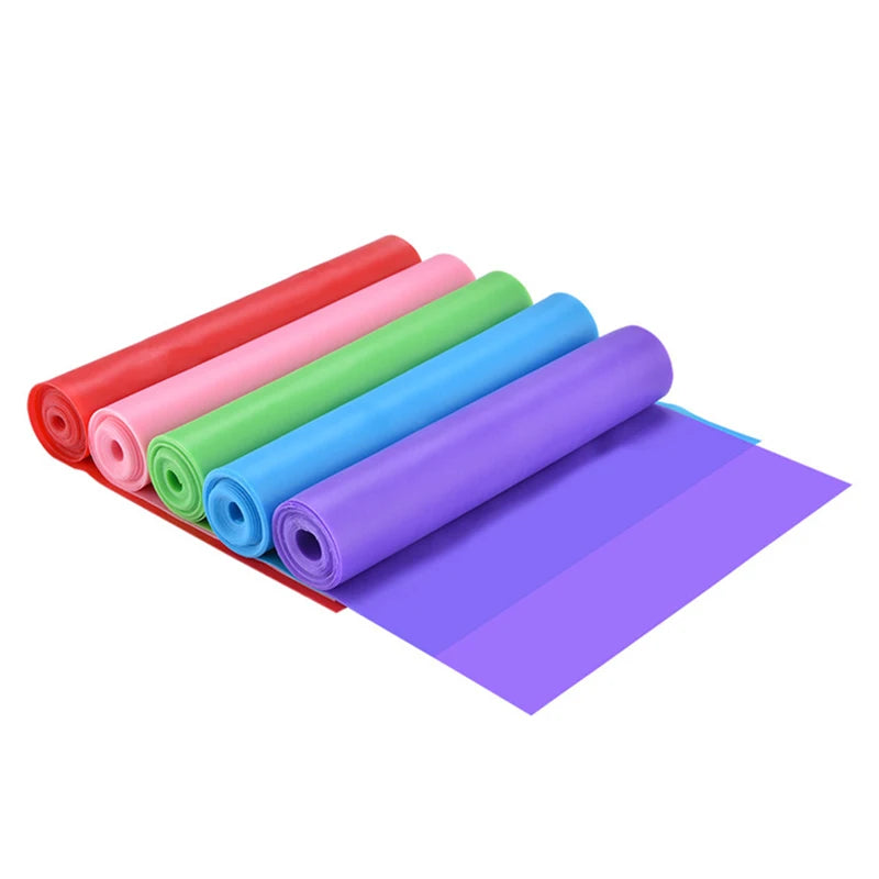 Yoga & Pilates Elastic Resistance Band – 150cm Natural Rubber Fitness Band