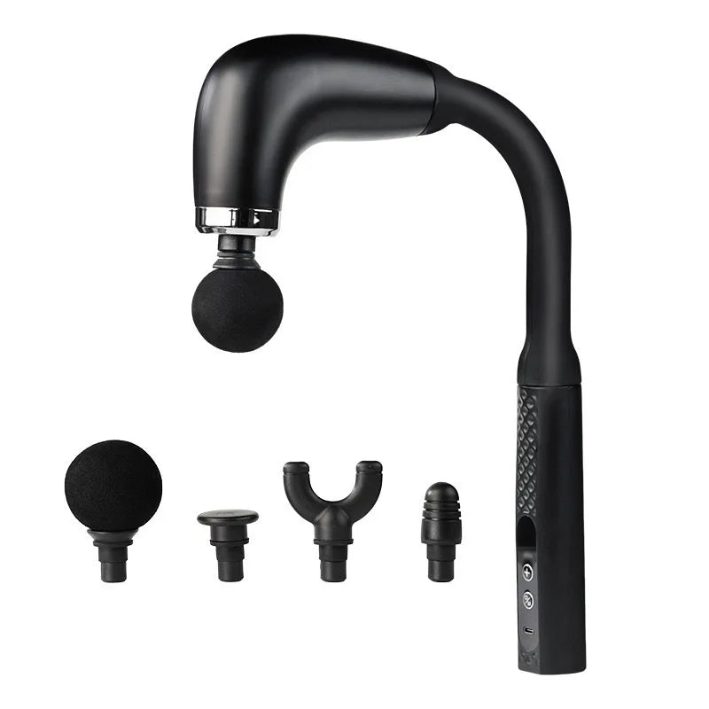 2025 Smart Curved Fascia Gun – Electric Handheld Massage Hammer